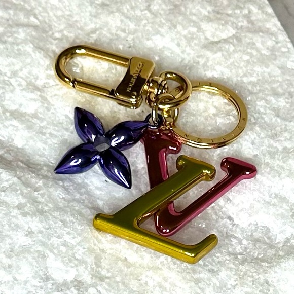 EUC Louis Vuitton Multicolor New Wave Bag Charm Key Holder - Picture 14 of 17
